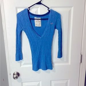 Hollister blue sweater medium